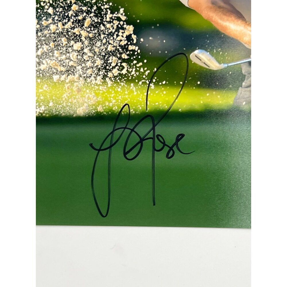 Justin Rose Autographed Golf Photo 11X14 PGA Action - Picture 2 of 2
